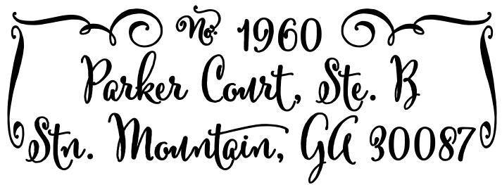 Fancy Address Return Address Stamp – PSA Essentials