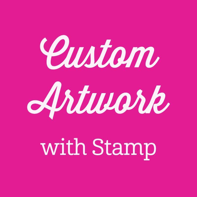 Custom Logo Stamp with Text Self-Inking