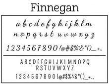 Finnegan Personalized Self-inking Round Return Address Stamp on Envelope