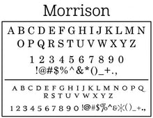 Morrison Personalized Self-inking Round Return Address Design Font