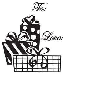 Holiday Gift Tag Stamps