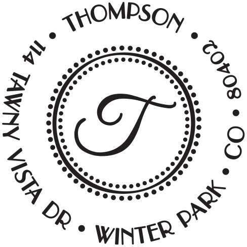 Thompson Return Address Stamp – PSA Essentials