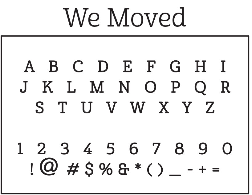 We Moved Address Stamp – PSA Essentials