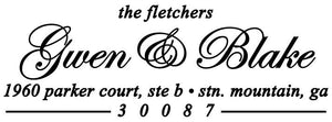 Fletcher Rectangle Personalized Self Inking Return Address Stamp
