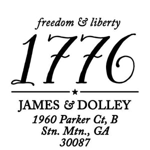 Freedom & Liberty Return Address Stamp