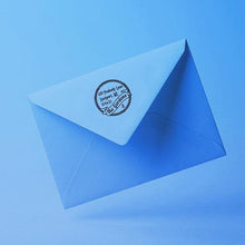 Gordon Personalized Self-inking Round Return Address Stamp on Envelope
