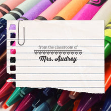 Audrey Teacher Stamp