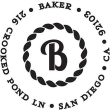 Baker Personalized Self Inking Round Return Address Stamp