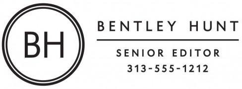 Bentley Rectangle Personalized Self Inking Return Address Stamp