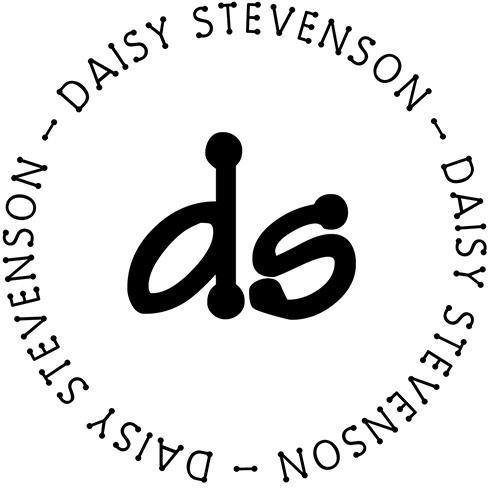 Daisy Personalized Self Inking Round Monogram Stamp
