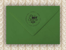 Do Not Open Return Address Stamp - PSA Essentials