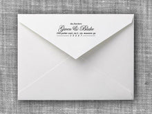 Fletcher Rectangle Personalized Self Inking Return Address Stamp on Envelope
