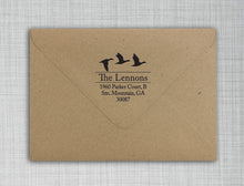 Lennon Personalized Self-inking Round Return Address Stamp on Envelope