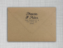 Phoebe Personalized Self-inking Round Return Address Design on Envelope