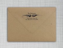 Shrimp and Prawn Rectangle Personalized Self Inking Return Address Stamp on Envelope