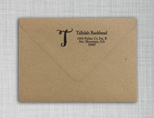 Tallulah Personalized Self Inking Return Address Stamp on Envelope