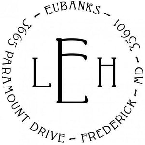 Eubanks Personalized Self-inking Round Return Address Stamp