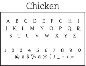 Chicken Return Address Stamp - PSA Essentials