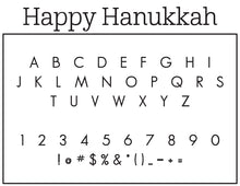 Happy Hanukkah Return Address Envelope Embosser