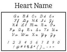 Heart Name Embosser - PSA Essentials