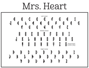 Mrs. Heart Teacher Stamp