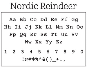 Nordic Reindeer Return Address Embosser