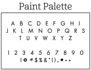 Paint Palette Teacher Stamp