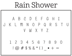 Rain Shower Return Address Stamp