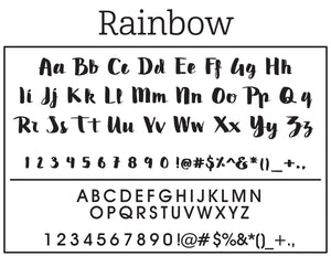 Rainbow Return Address Stamp