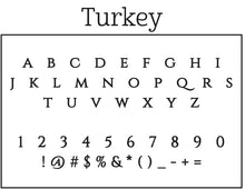 Turkey Return Address Stamp