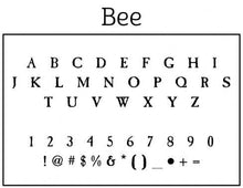 Bee Return Address Self Inking Stamp Font
