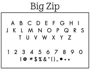 Big Zip Return Address Self Inking Stamp
