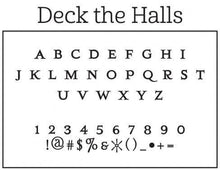 Deck the Halls Personalized Self-inking Round Return Address Stamp Font