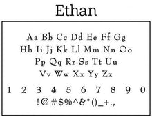 Ethan Personalized Self Inking Return Address Stamp font 