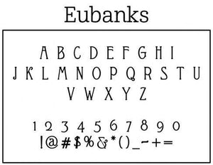 Eubanks Personalized Self-inking Round Return Address Stamp Font