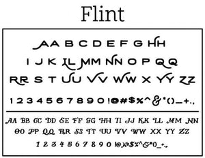 Flint Personalized Self-inking Round Return Address Stamp Fonts