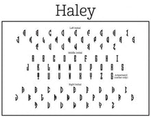 Haley Rectangle Personalized Self Inking Return Address Stamp Font Monogram