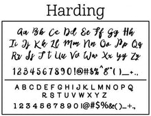 Harding Personalized Self-inking Round Return Address Stamp on Envelope