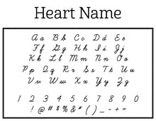 Heart Name Personalized Self-inking Round Return Address Stamp Font