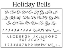 Holiday Personalized Self-inking Round Return Address Stamp Fonts