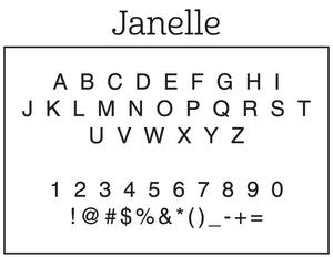 Janelle Return Address Stationery Embosser