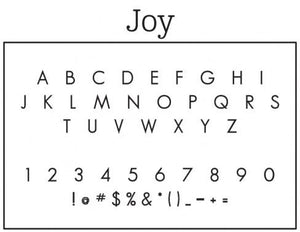 Joy Personalized Self-inking Round Return Address Stamp Font