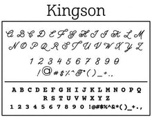 Kingston Personalized Self-inking Round Return Address Stamp on Envelope