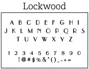 Lockwood Personalized Self-inking Round Return Address Stamp Font