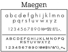 Maegen Personalized Self-inking Round Return Address Stamp Font