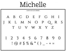 Michelle Personalized Self-inking Round Return Address Design Font