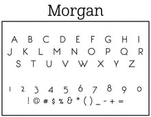 Morgan Personalized Self-inking Round Return Address Design Font