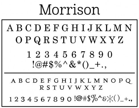Morrison Return Address Stamp – PSA Essentials