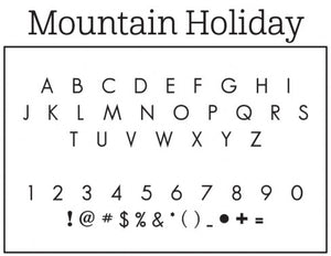 Mountain Personalized Self-inking Round Return Address Stamp Font