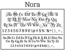 Nora Personalized Self-inking Round Return Address Design Font